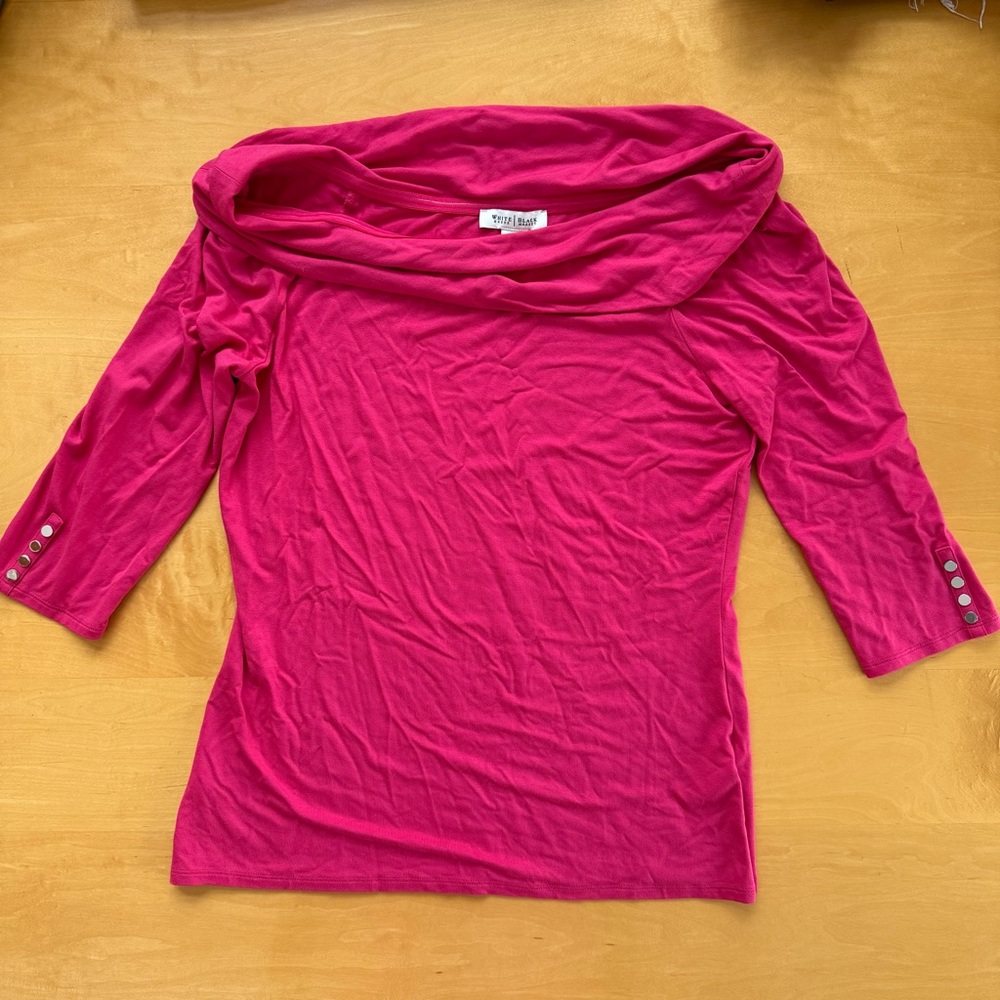 White House Black Market Fuchsia Blouse